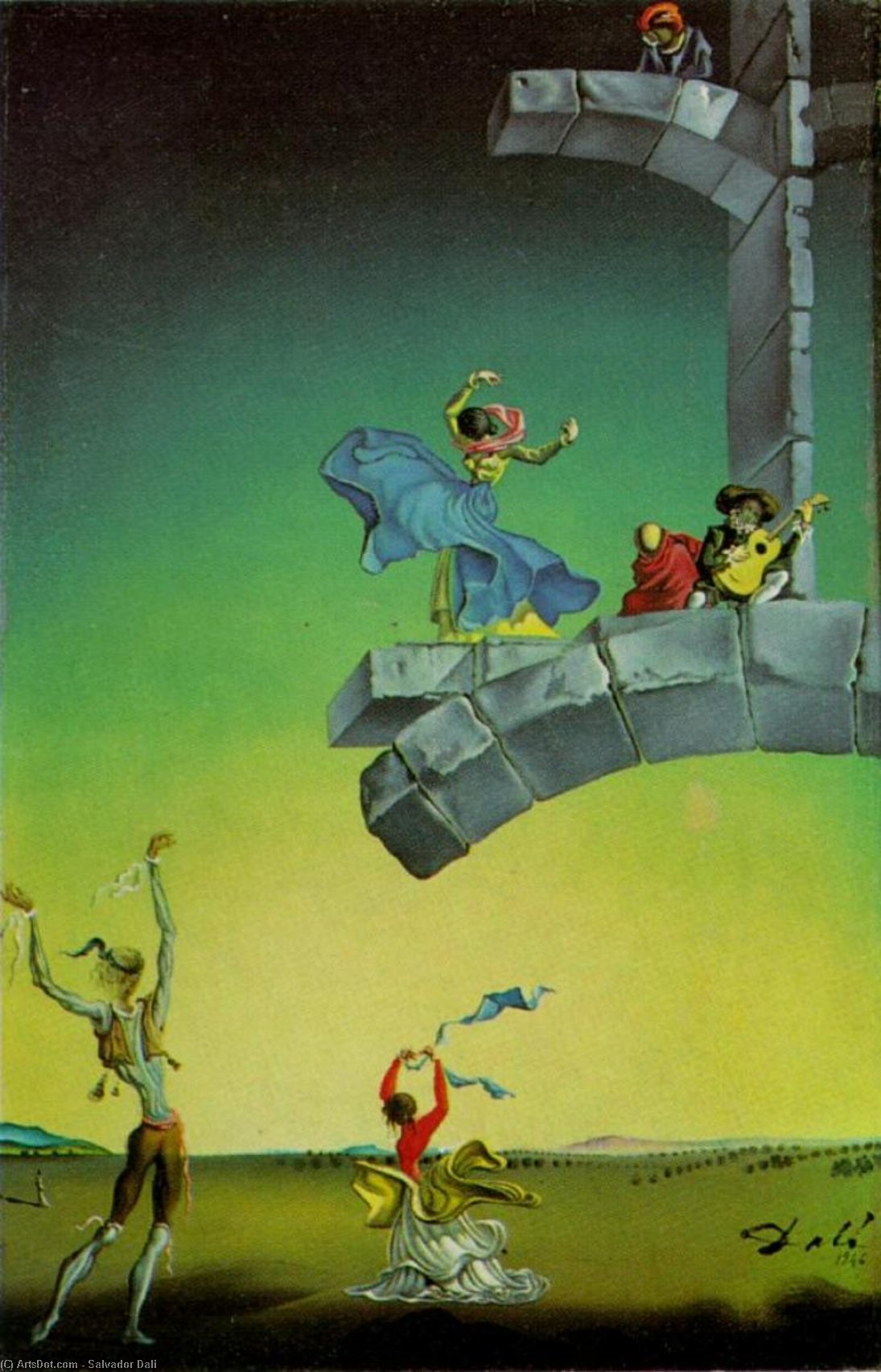 Untitled (spanish Dances In A Landscape) — Salvador Dalí