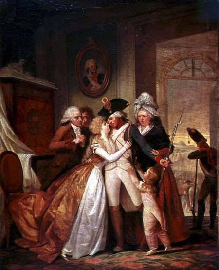 The Departure Of The Volunteers — François Louis Joseph Watteau (watteau De Lille)
