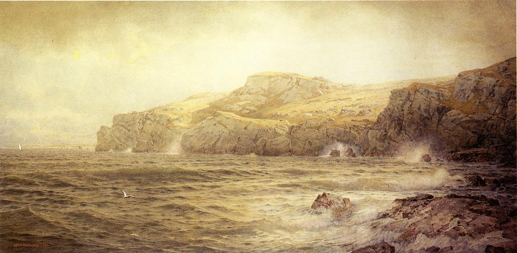 Conanicut Island From Gray Cliff, Newport — William Trost Richards