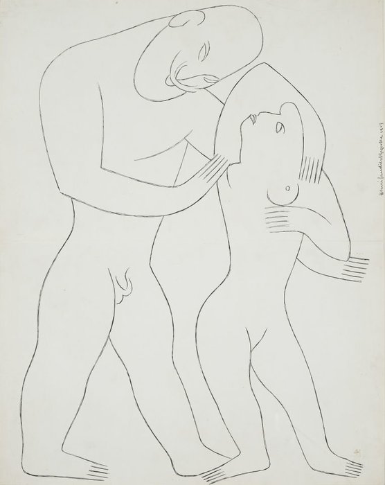 Nude Man And Woman — Henri Gaudier-brzeska