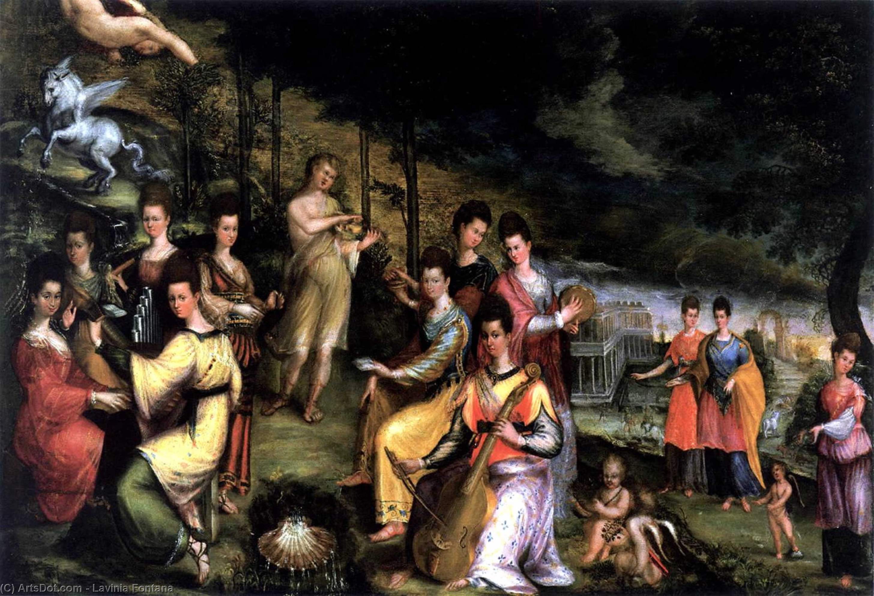 Apollo And The Muses (parnassus) — Lavinia Fontana