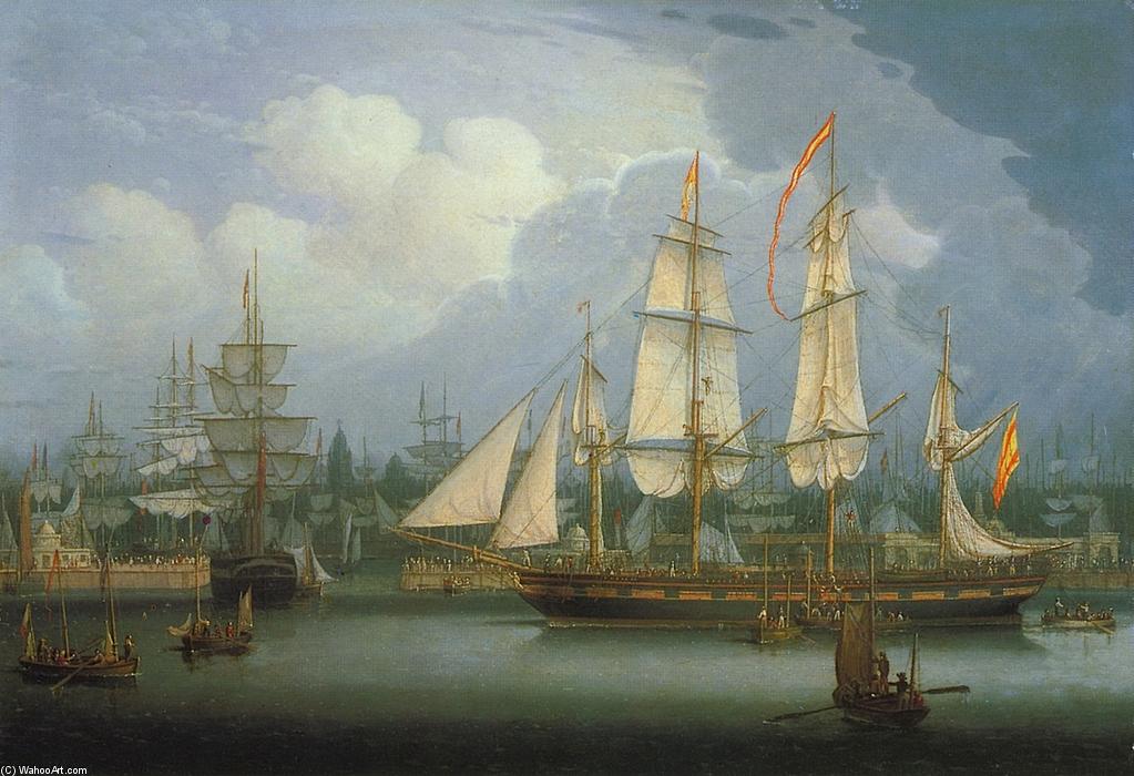 Four-masted Clipper Ship In Liverpool Harbour — ロバート・w・サルモン