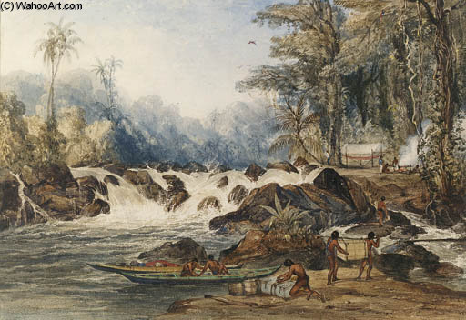 Christmas Cataract On The River Berbice, Guiana — Charles Bentley