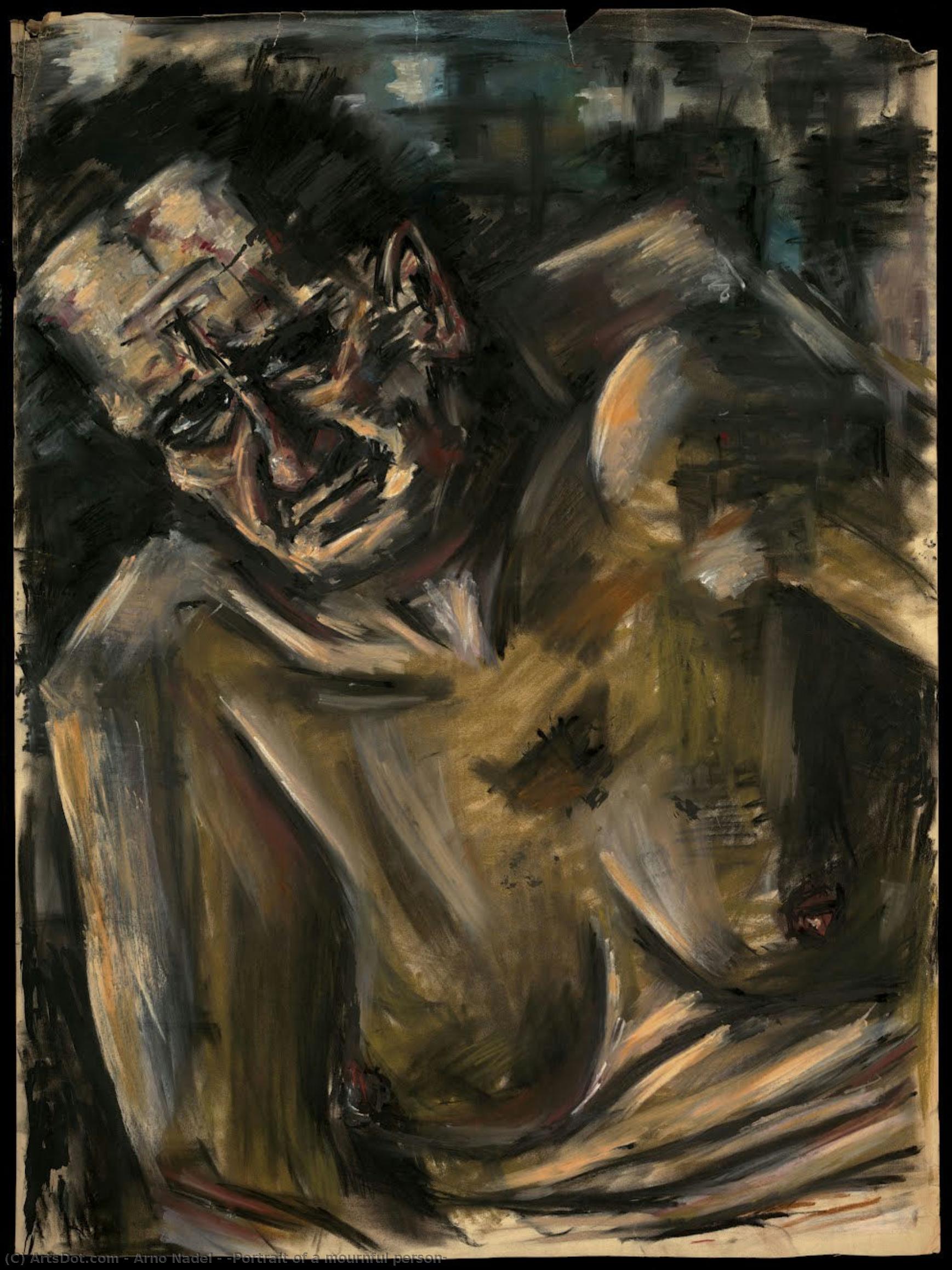 [portrait Of A Mournful Person] — Arno Nadel