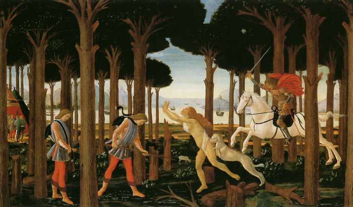 Story Of Nastagio Degl Onesti — Alunno Di Domenico (bartolomeo Di Giovanni)