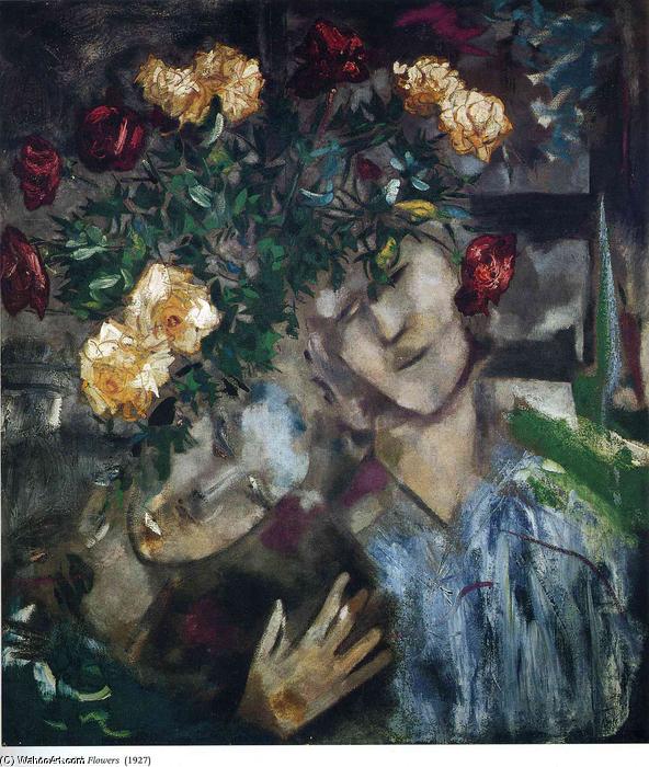 Lovers With Flowers — Марк Шагал