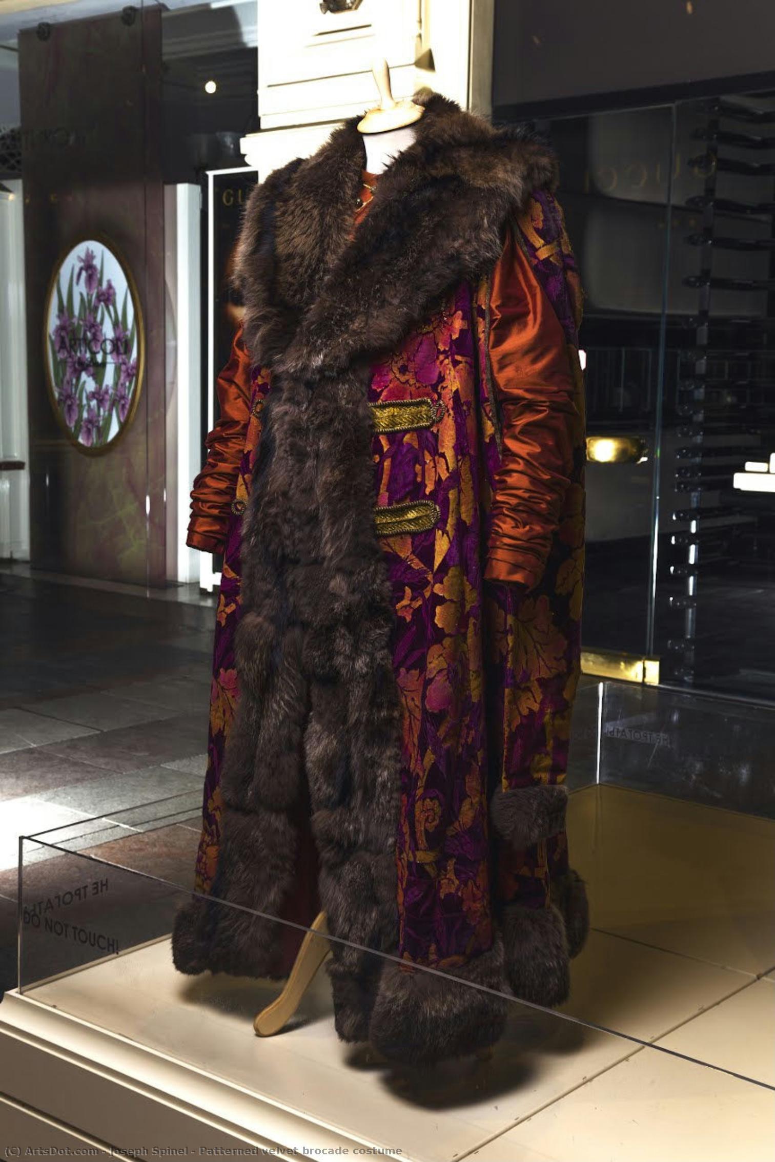 Patterned Velvet Brocade Costume — Joseph Spinel
