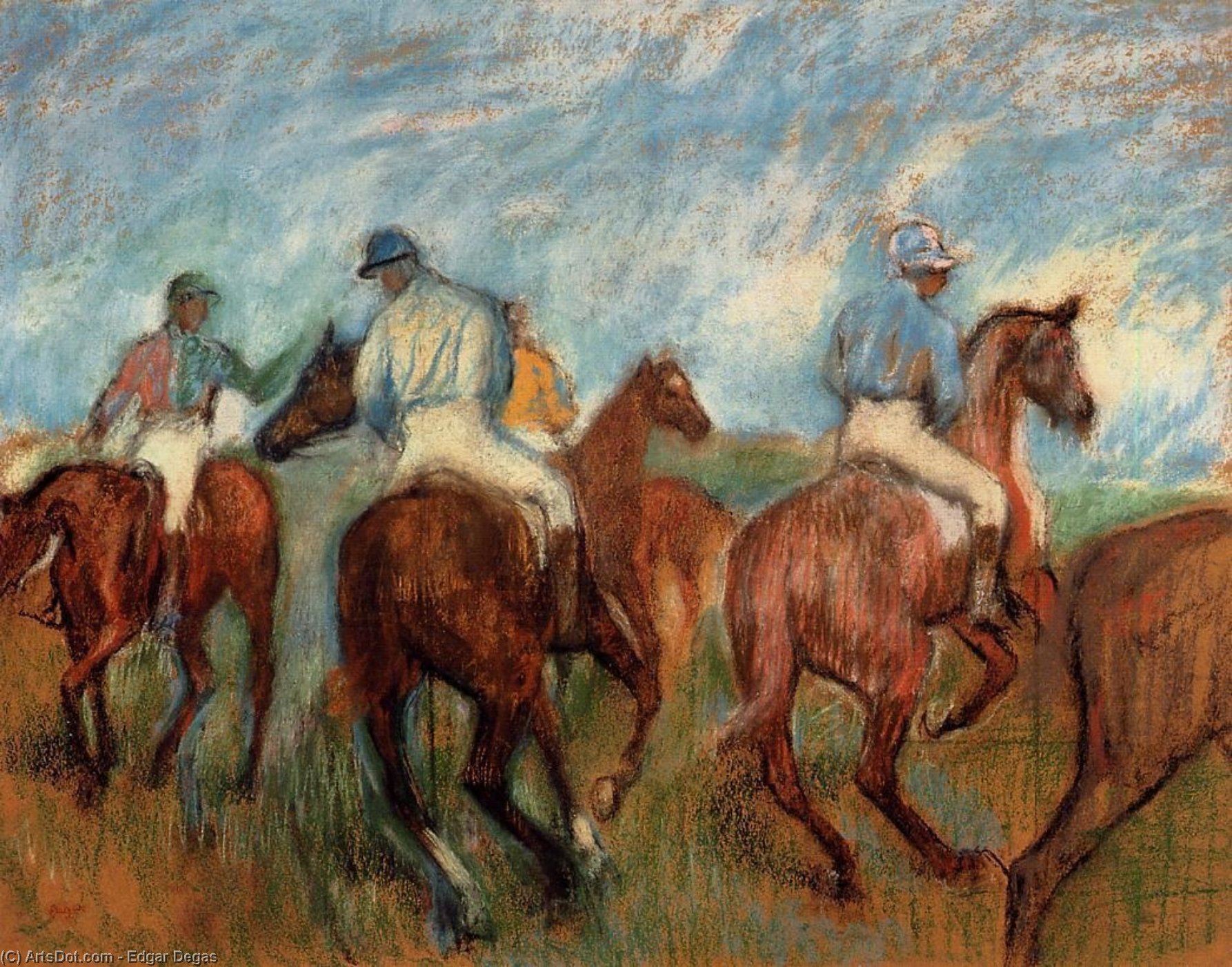Jockeys — Hilaire-germain-edgar Degas