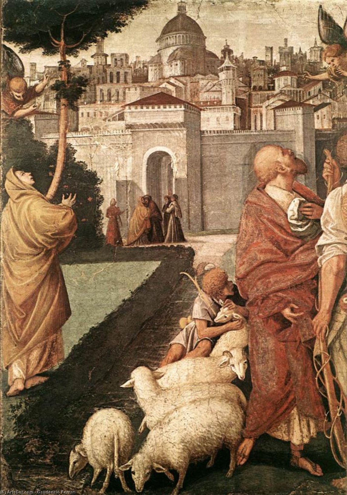 The Annunciation To Joachim And Anna — Gaudenzio Ferari