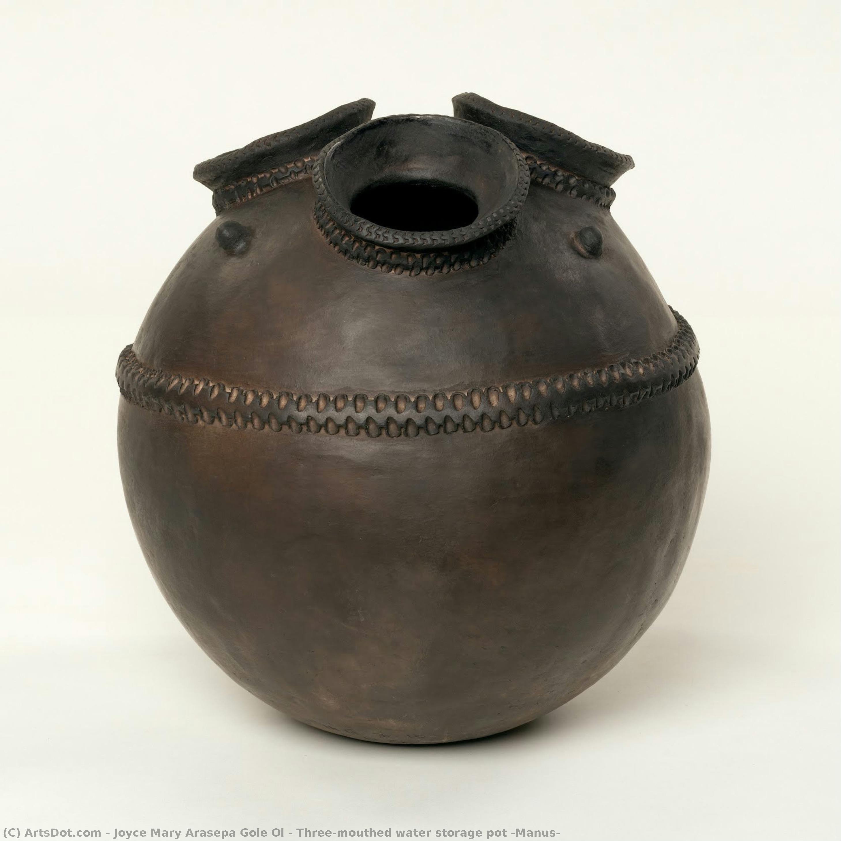 Three-mouthed Water Storage Pot (manus) — Joyce Mary Arasepa Gole Ol