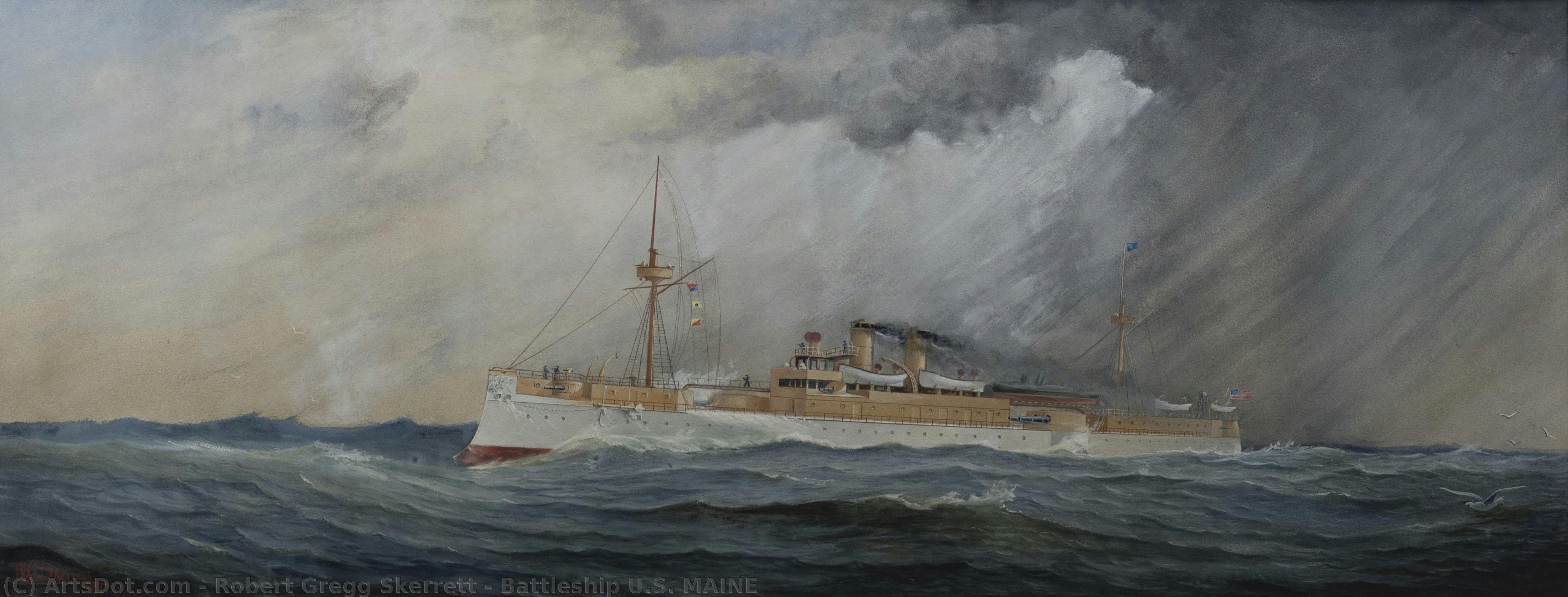 Battleship U.s. Maine — Robert Gregg Skerrett
