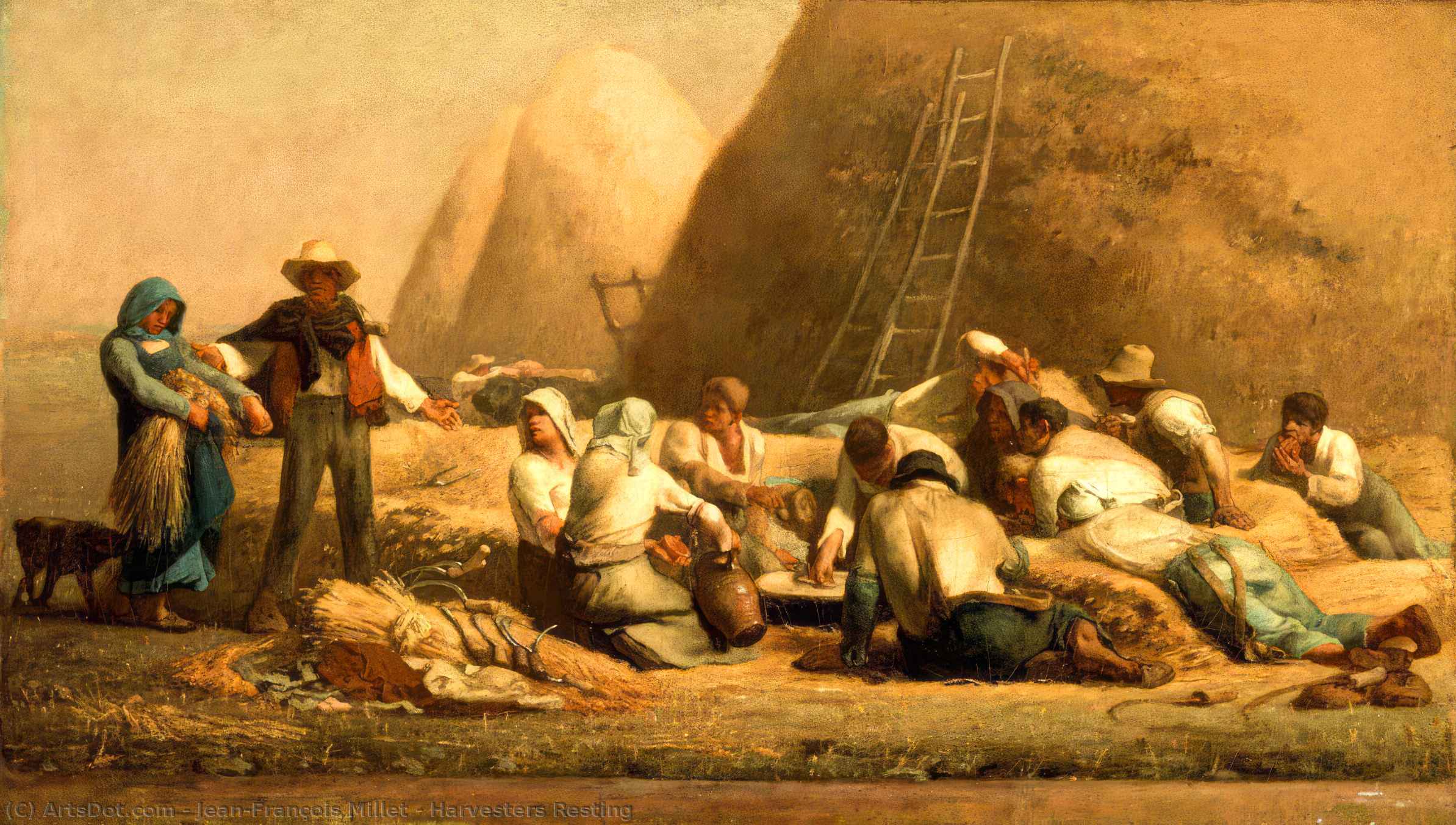 Los Cosechadores Descansando — Jean-françois Millet