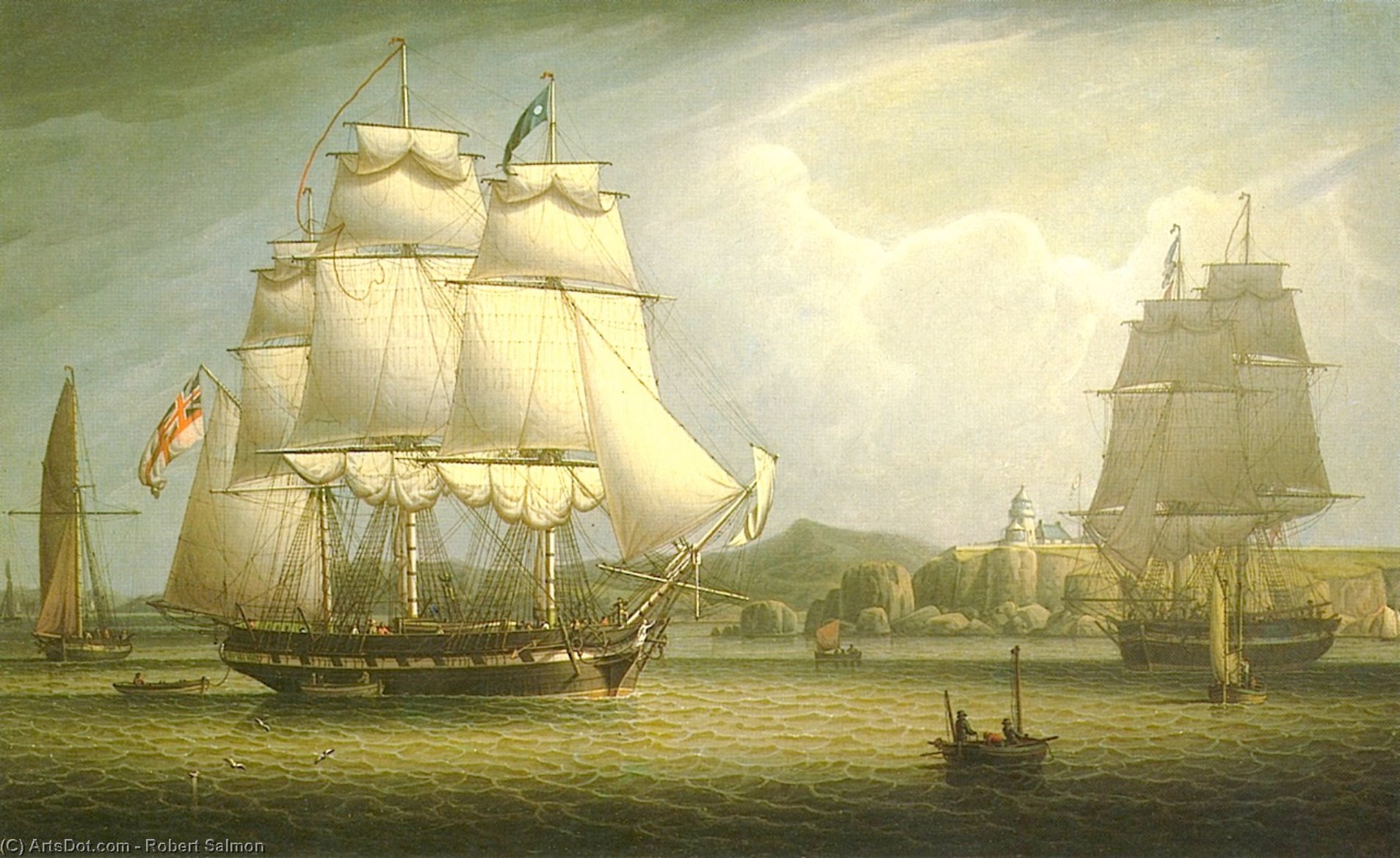 Shipping Off Greenock — Robert W. Salmon