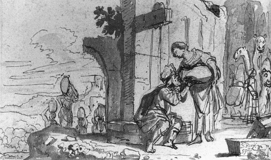 Eliezer And Rebecca — Salomon De Bray