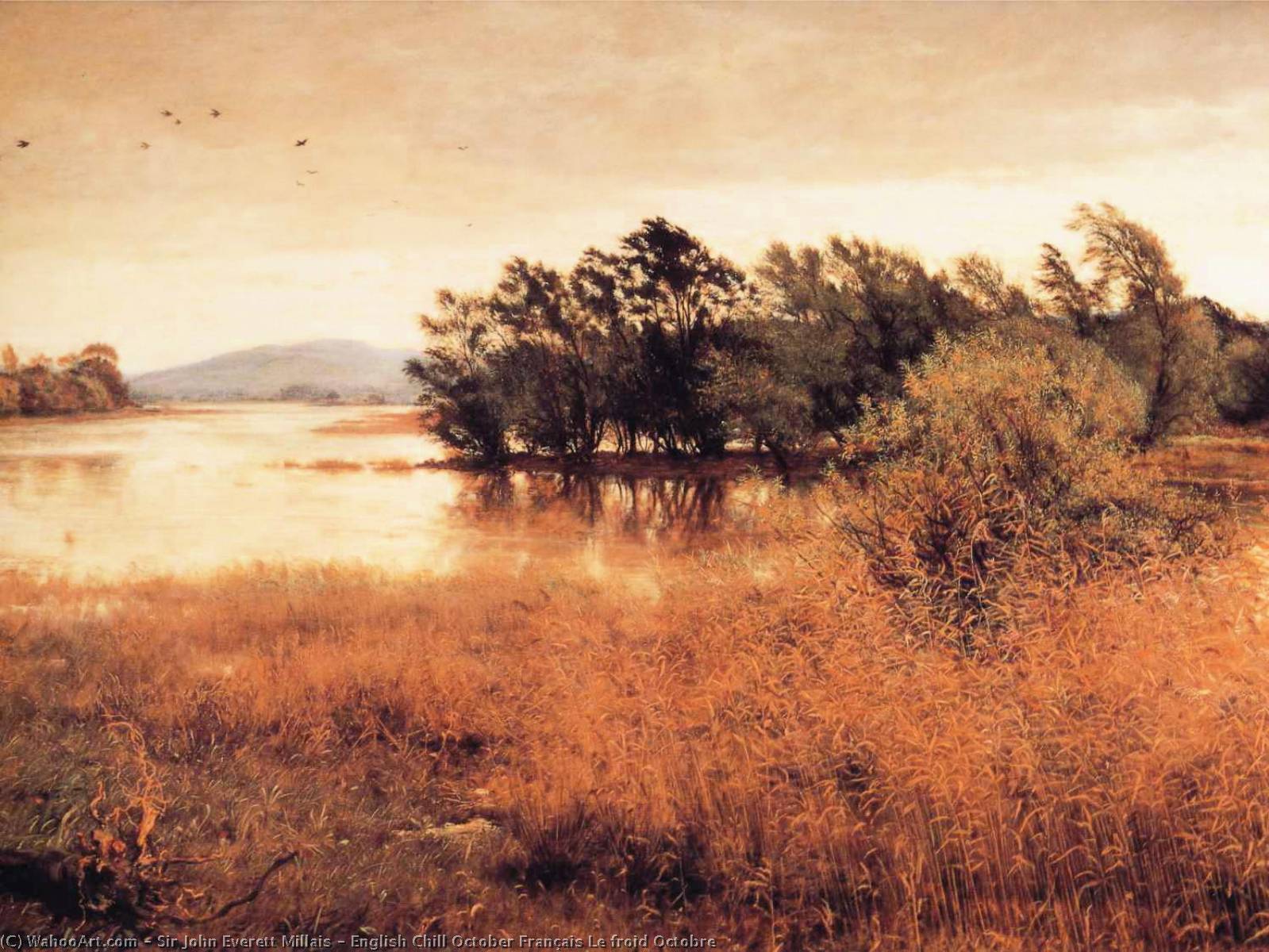 English Chill October Français Le Froid Octobre — Sir John Everett Millais