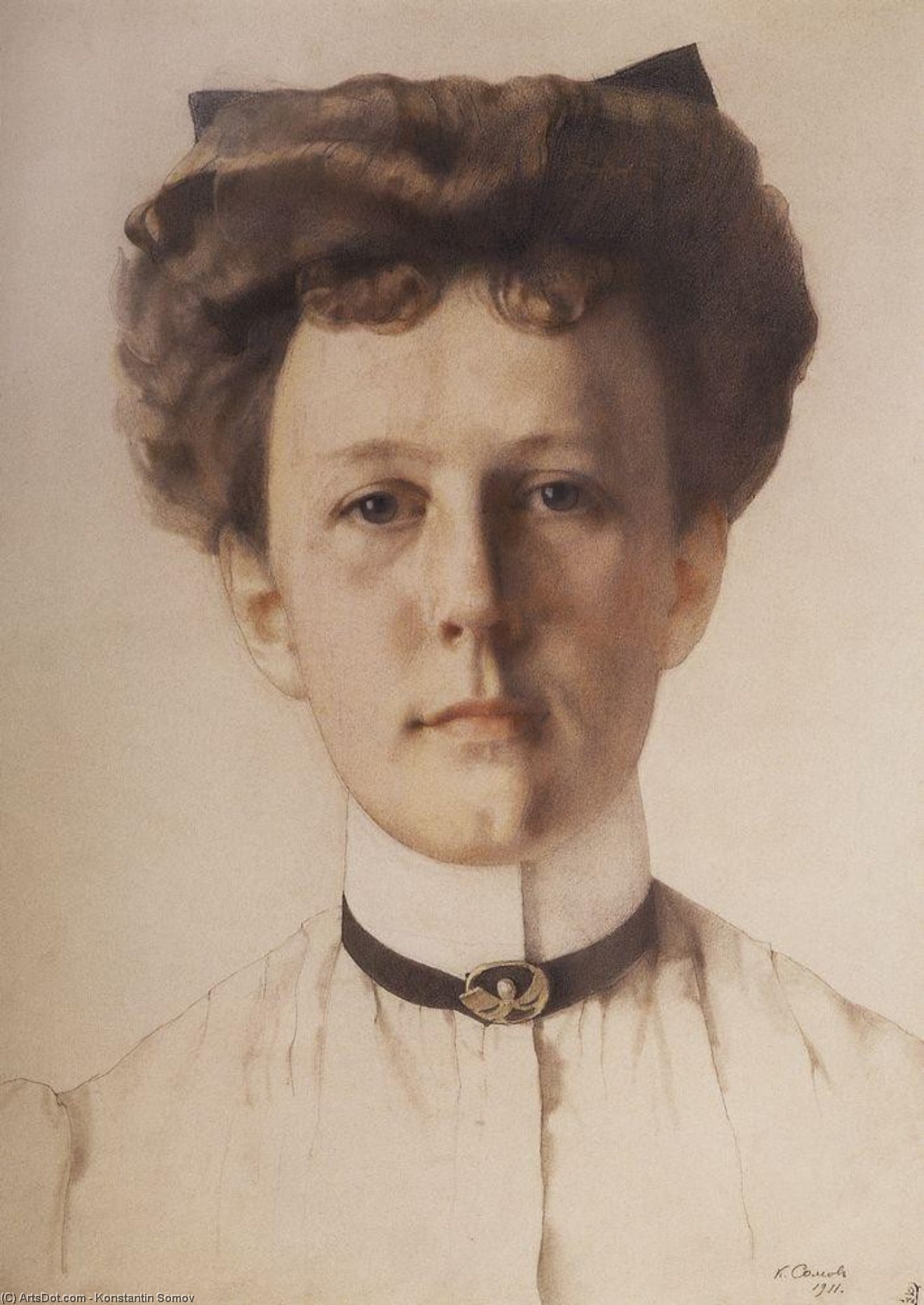 Portrait Of Baroness Alexandra Nolde — Konstantin Andreevic Somov