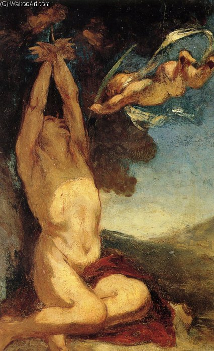 Honoré Daumier Le Martyre De Saint Sébastien, Esquisse, Huile Sur Panneau The Martyrdom Of Sebastien Saint, Draft, Oil On Panel — Оноре Дамир