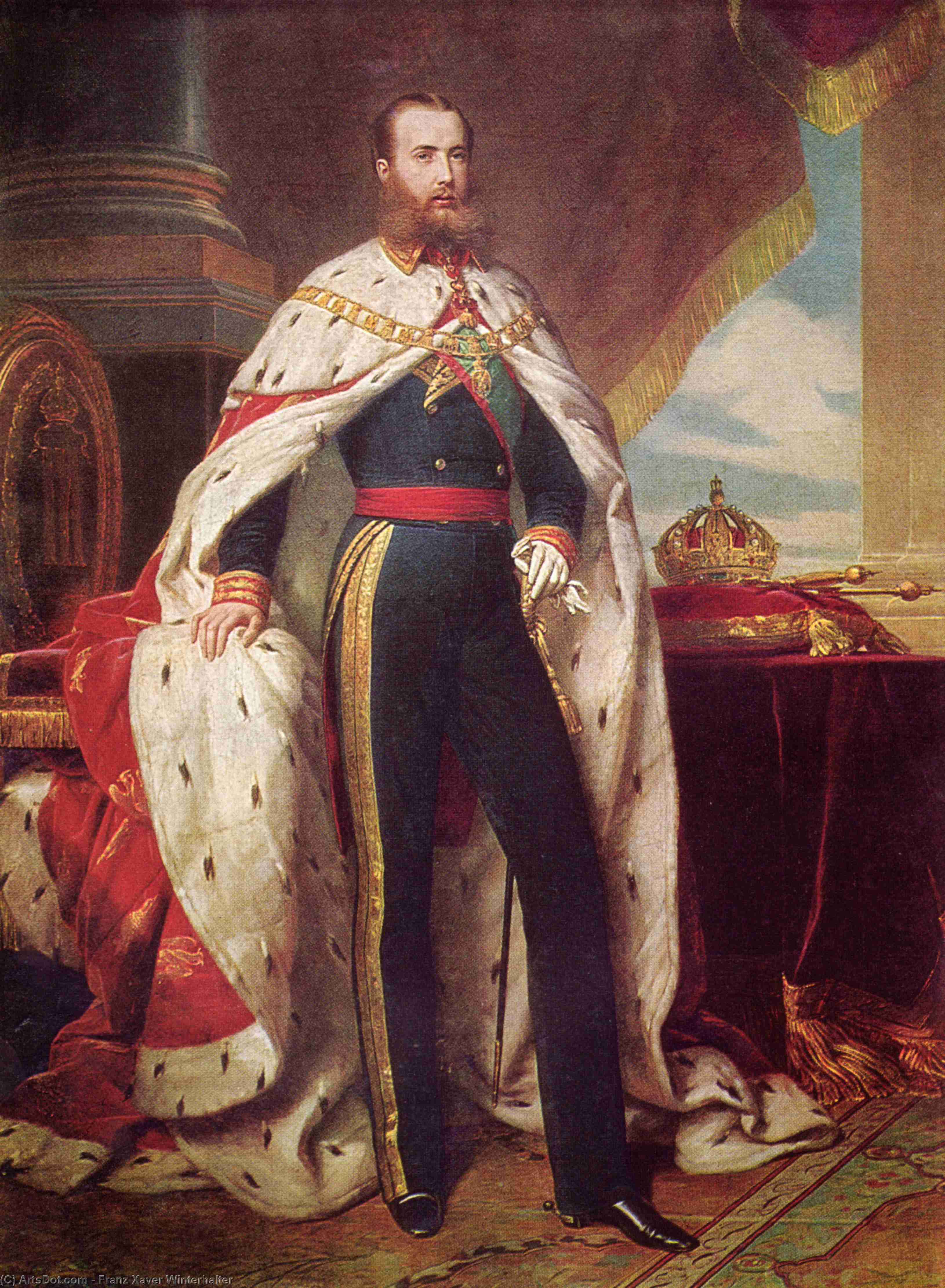 Portrait Of Maximilian I Of Mexico — Franz Xavier Winterhalter