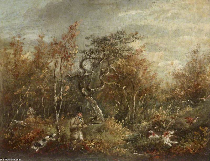 Woodcock-shooting -one Gun With A Dog — Samuel John Egbert Jones