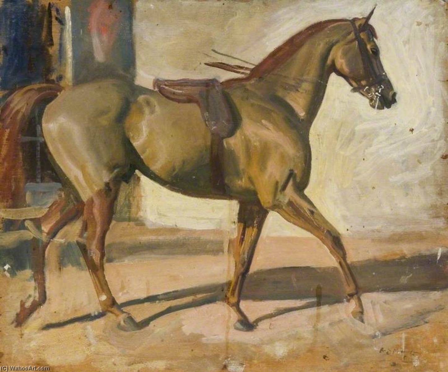 Estudio De Un Caballo De Caza 'rufus' — Sir Alfred James Munnings