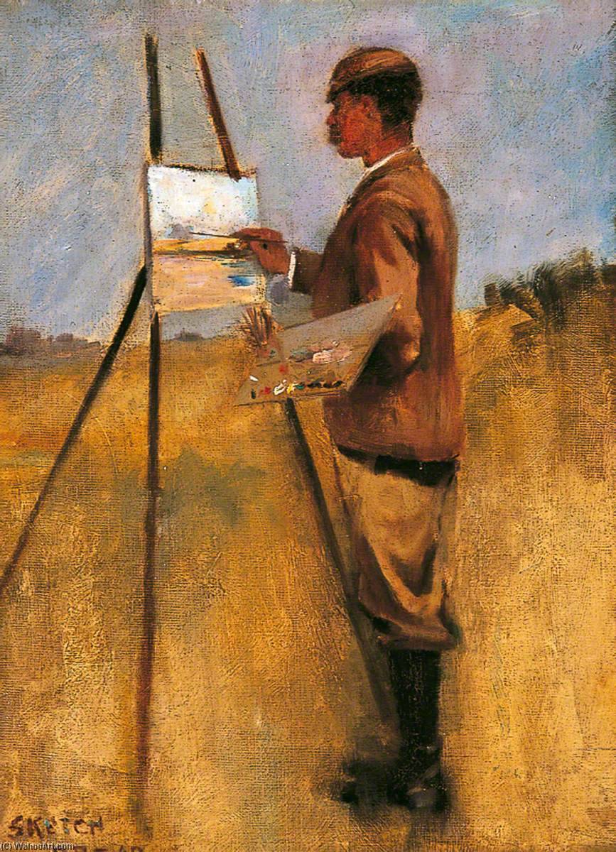 Arnold Priestman (1854–1925), Sketching — Bertram Priestman