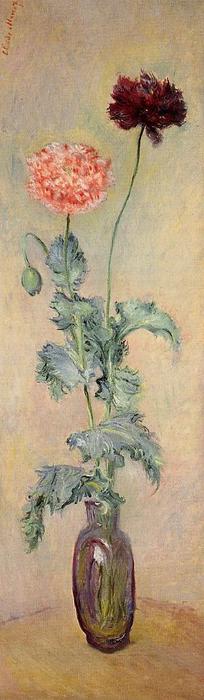 Red And Pink Poppies — Claude Monet