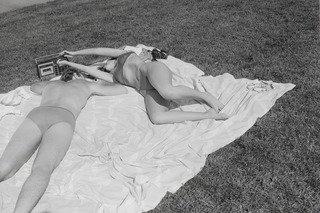 Woman In Bikini With Radio, Central Park — Tod Papageorge