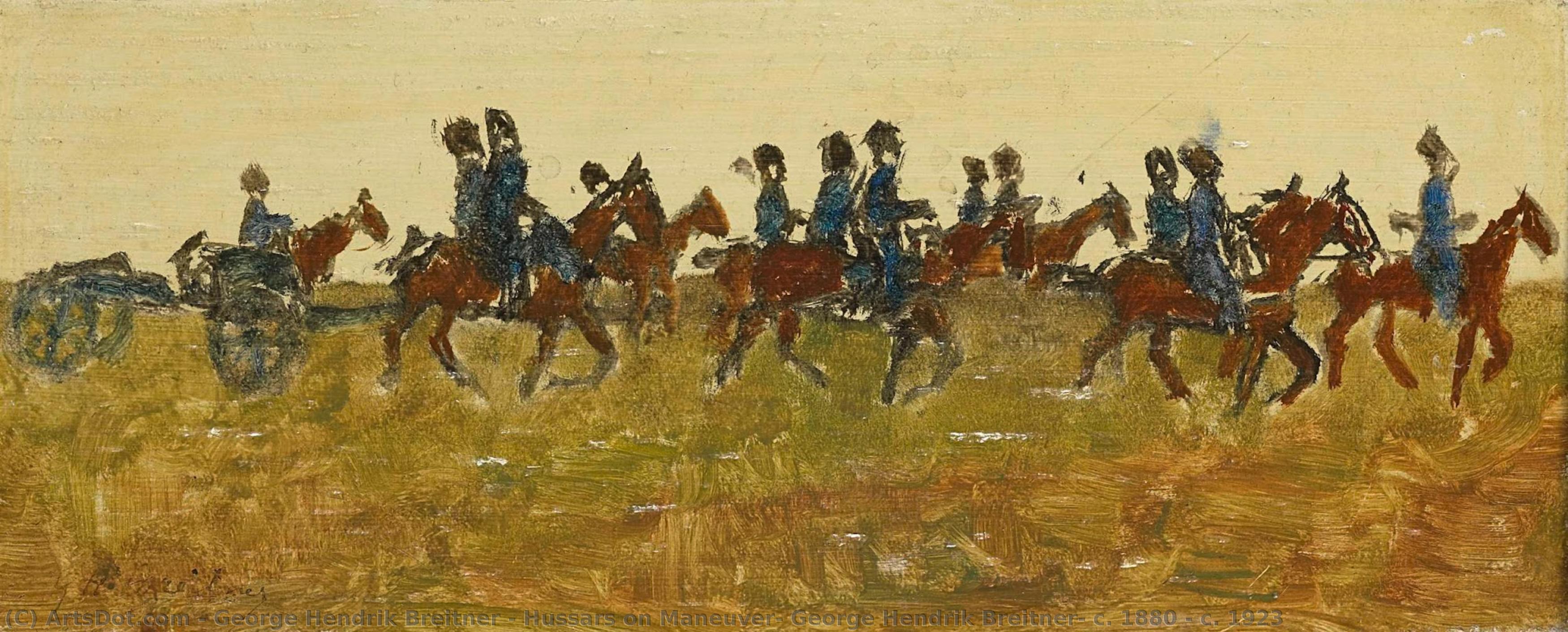 Hussars On Maneuver, George Hendrik Breitner, C. 1880 - C. 1923 — George Hendrik Breitner