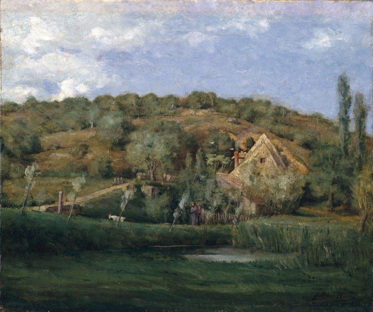 A French Homestead — Julian Alden Weir