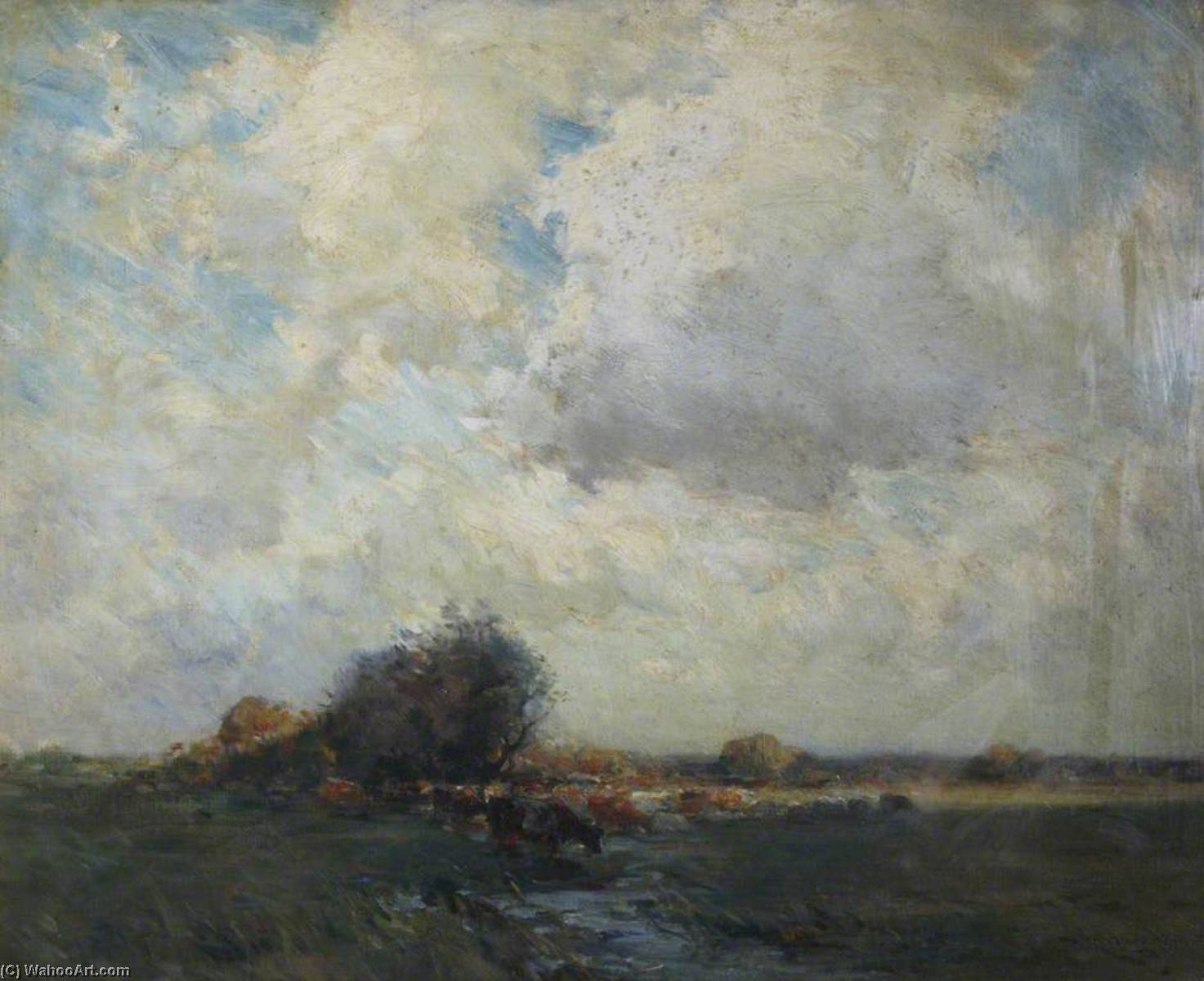 Cattle In A Field — Edmund Aubrey Hunt