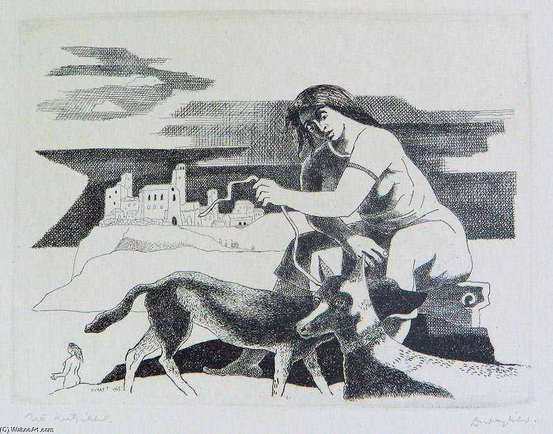 Woman With Dogs — Tibor Duray