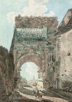 The Arch Of Titus, Rome — Abraham-louis-rodolphe Ducros