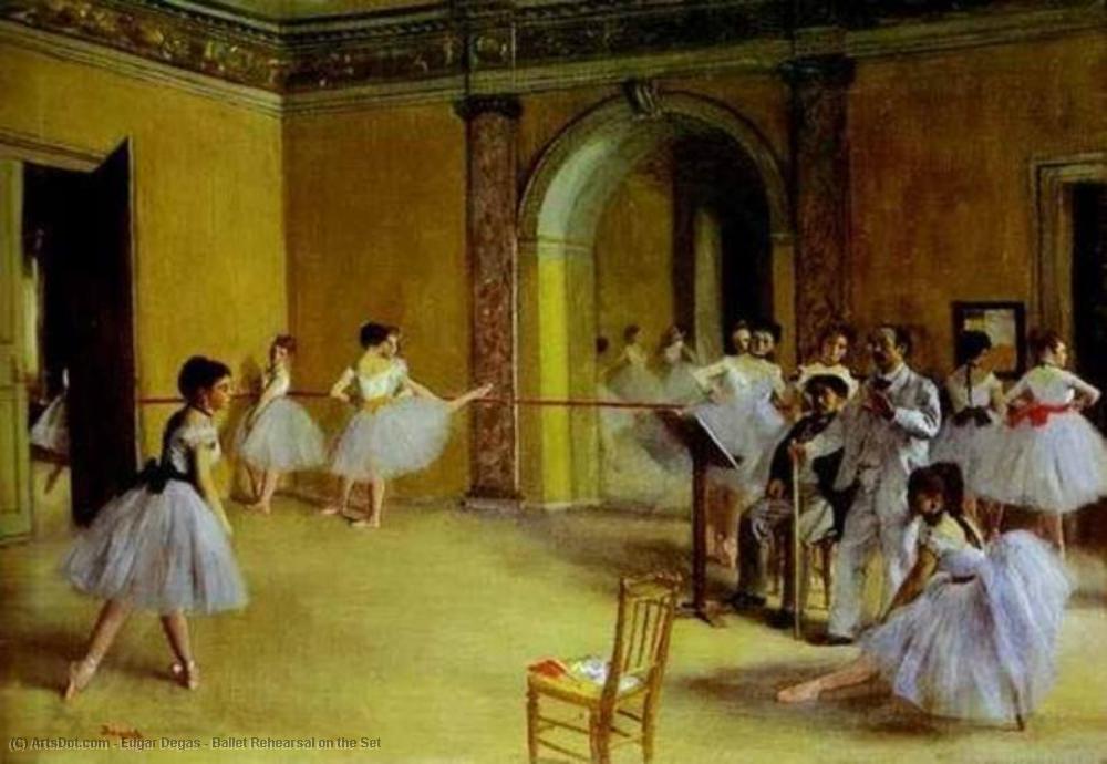 Ballet Rehearsal On The Set — Edgar Degas