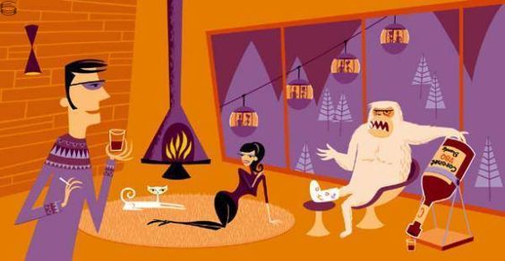 She Dreams Of The Alps — Josh Agle (shag)
