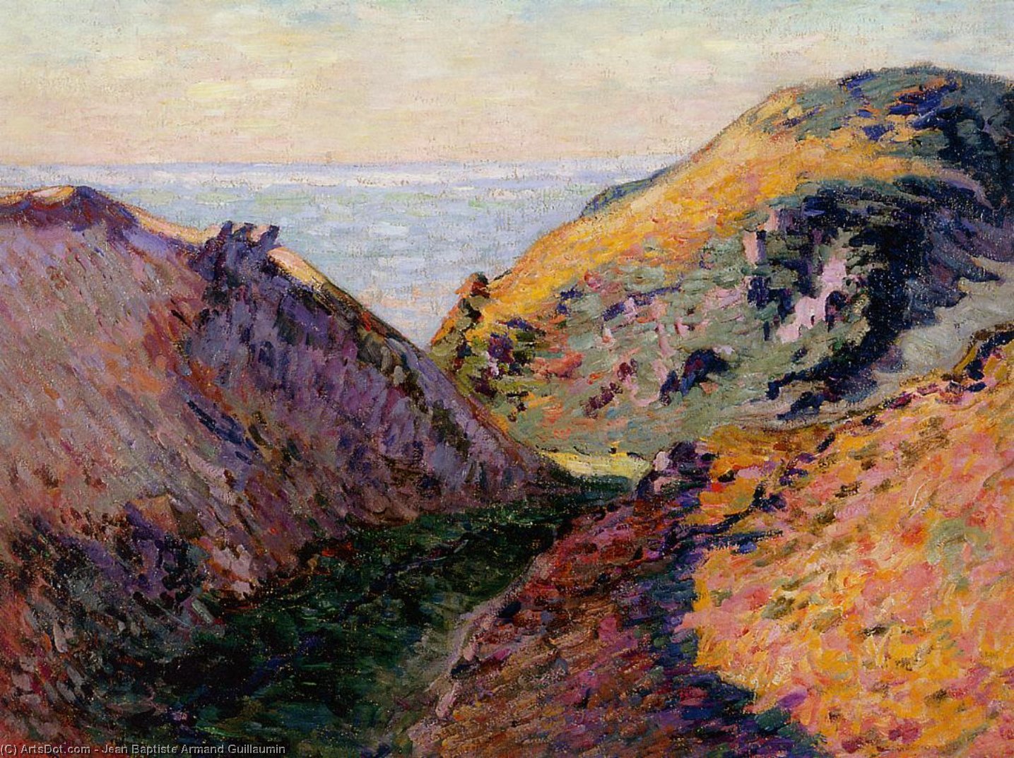 The Lude Valley At Carolles — Ferdinand Guillaumin