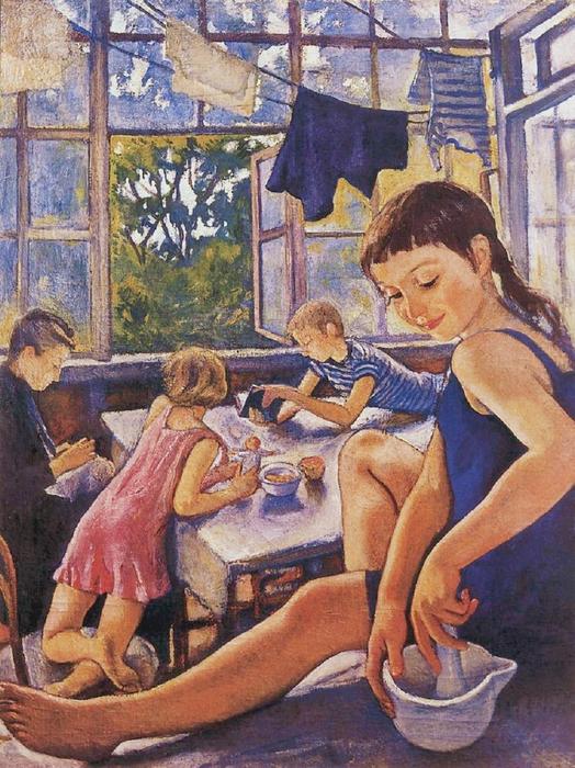 On The Terrace In Kharkov — Zinaida Serebriakova