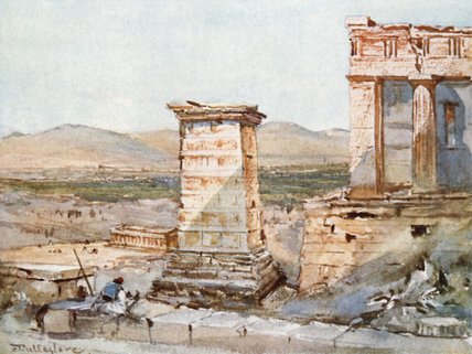 The Monument Of Agrippa And The Pinacotheca — John Fulleylove