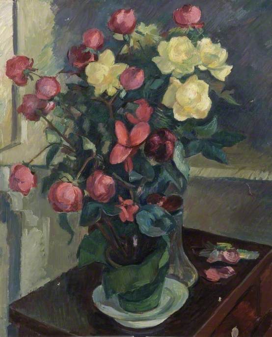 Still Life, Roses — Theodor Kern