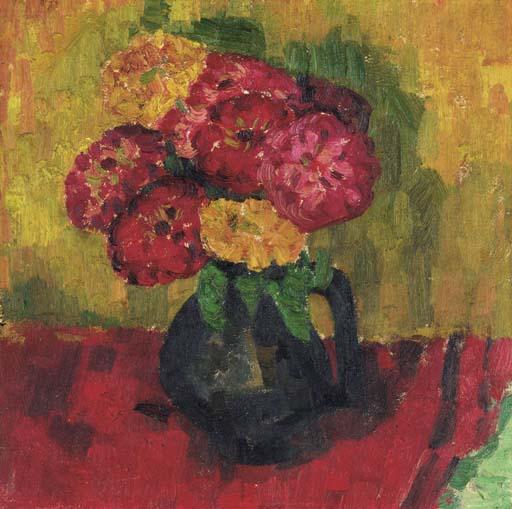 Flowers In A Vase — Marsden Hartley