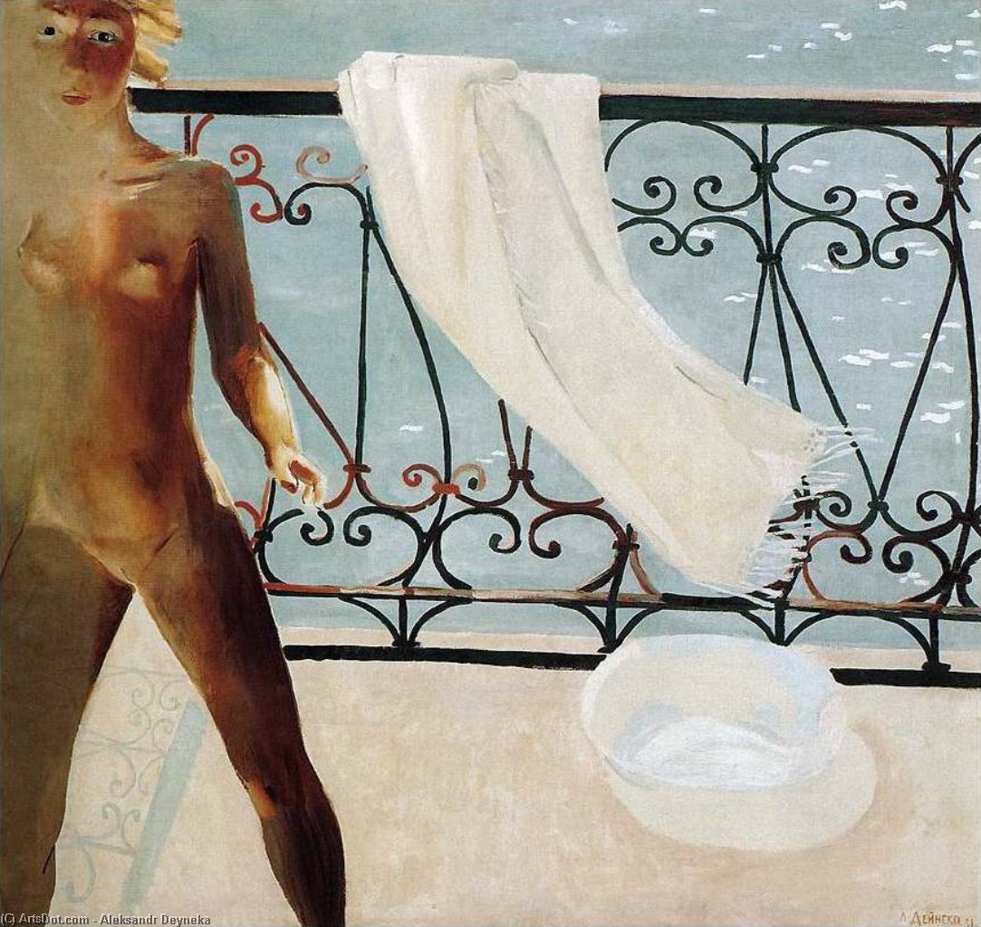 On The Balcony — Aleksandr Deyneka