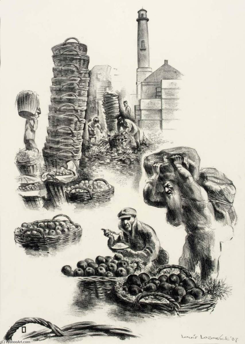 Warsaw Market — Louis Lozowick