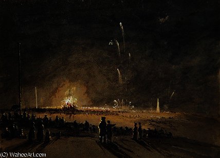 A Fireworks Display — Джон Уилсон Кармайкл