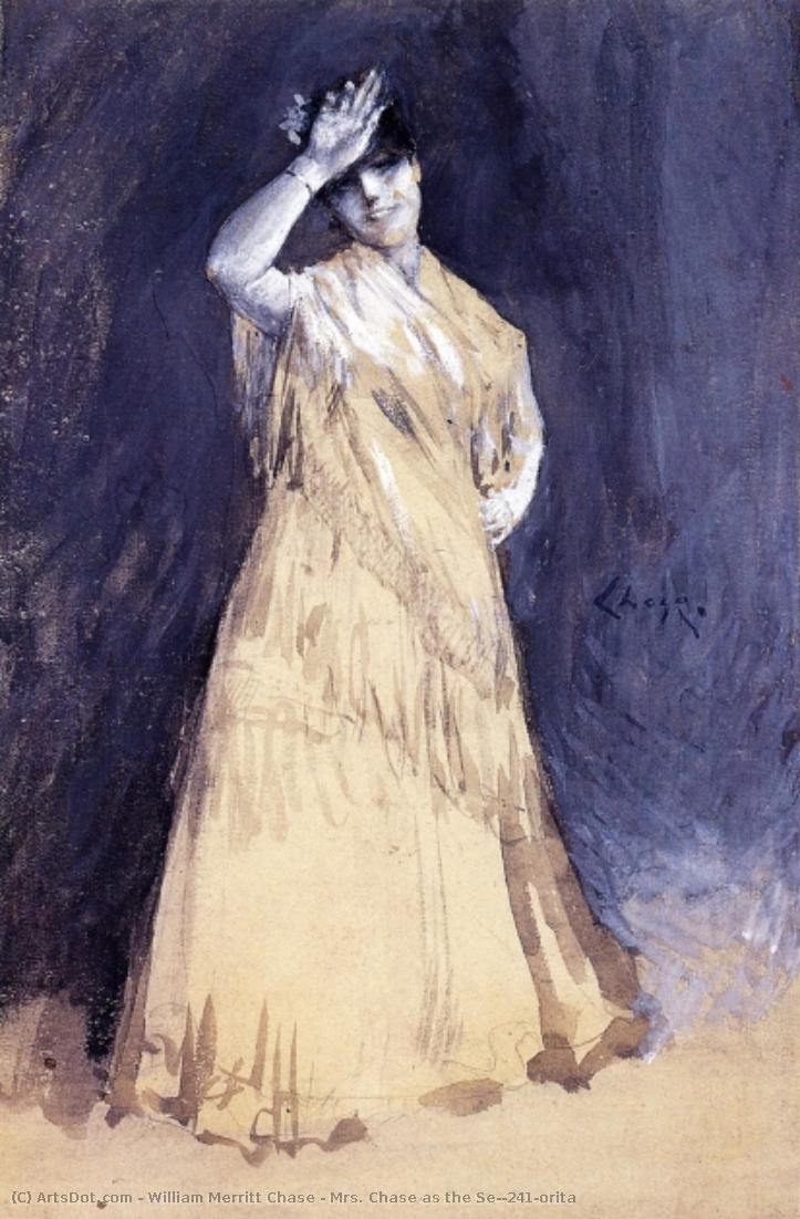 Mrs. Chase As The Señorita — William Merritt Chase