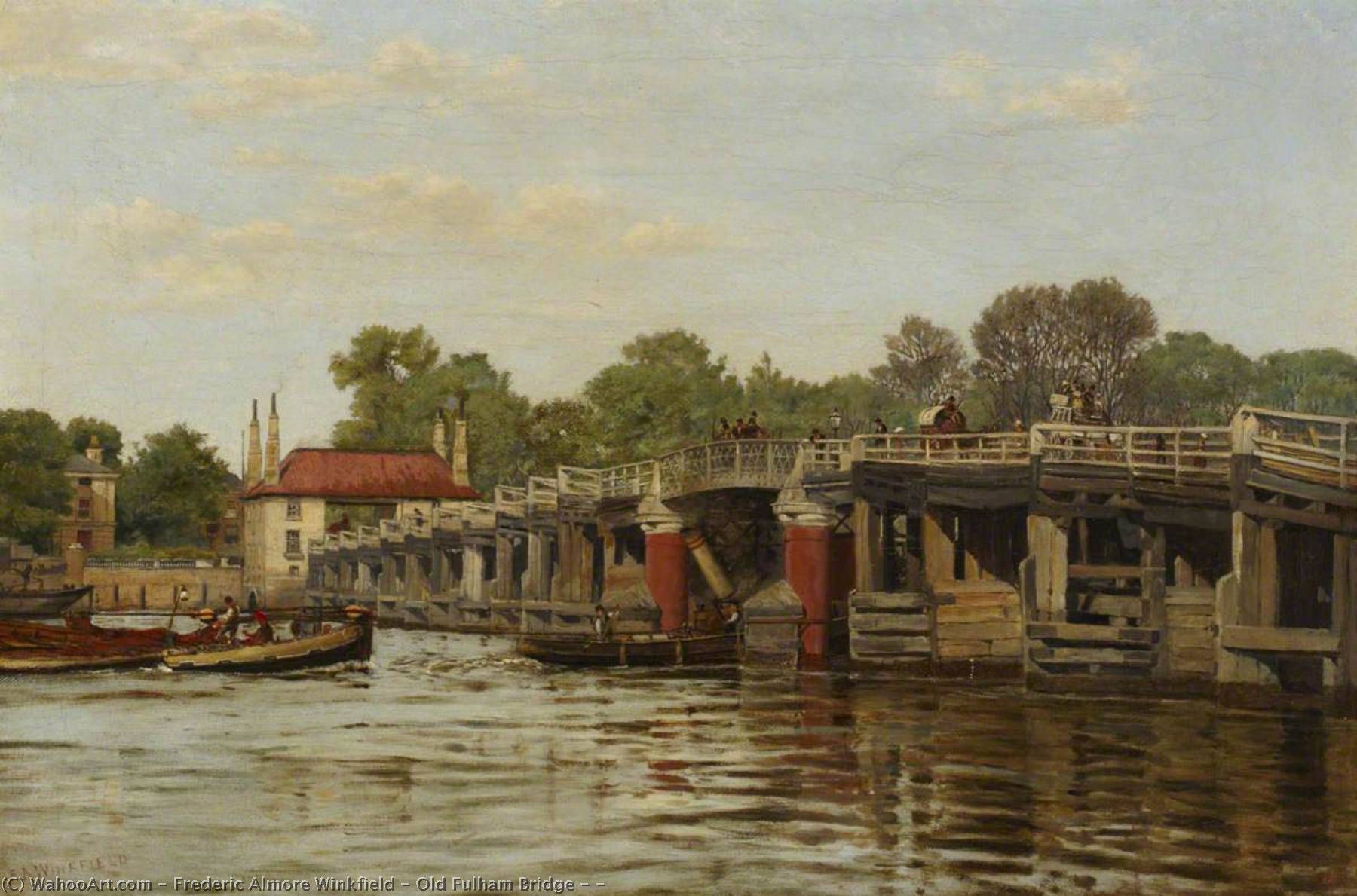 Old Fulham Bridge ( ) — Frederic Almore Winkfield