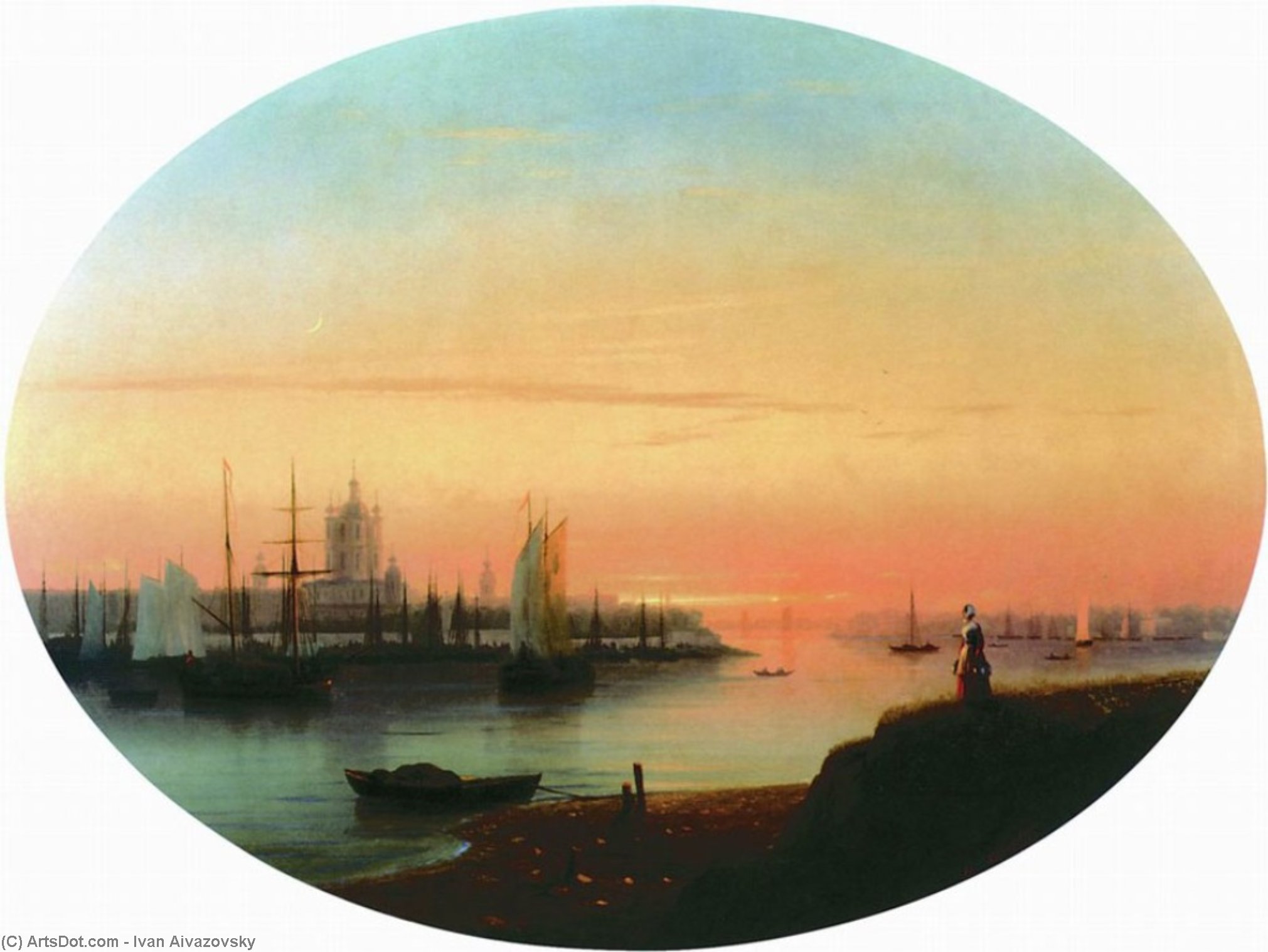 Smolny Convent Sunseat — Ivan Konstantinovich Aivazovsky
