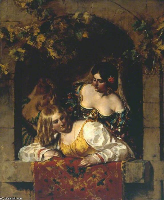 Window In Venice, During A Festa — Уильям Этти