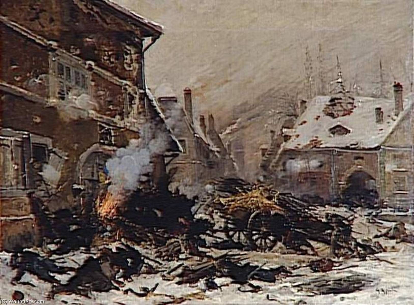 Attaque D'une Maison Barricadée À Villersexel — Alphonse De Neuville