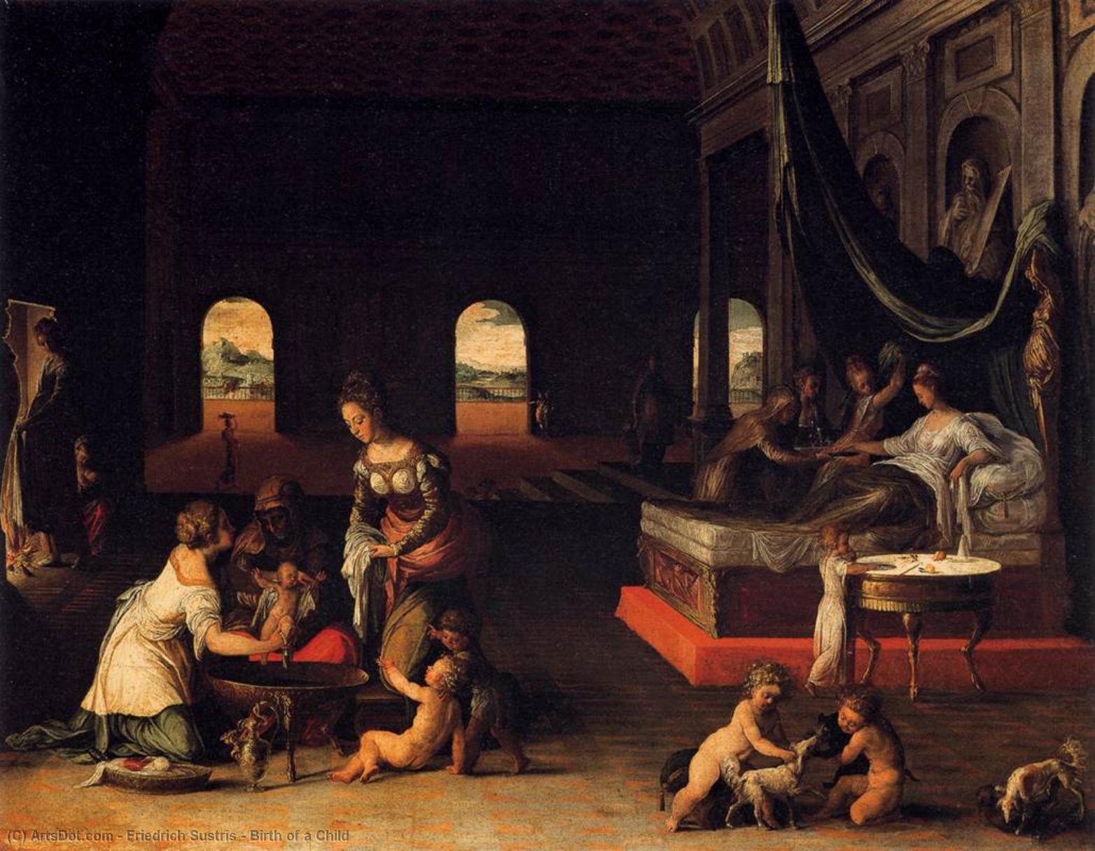 Birth Of A Child — Friedrich Sustris