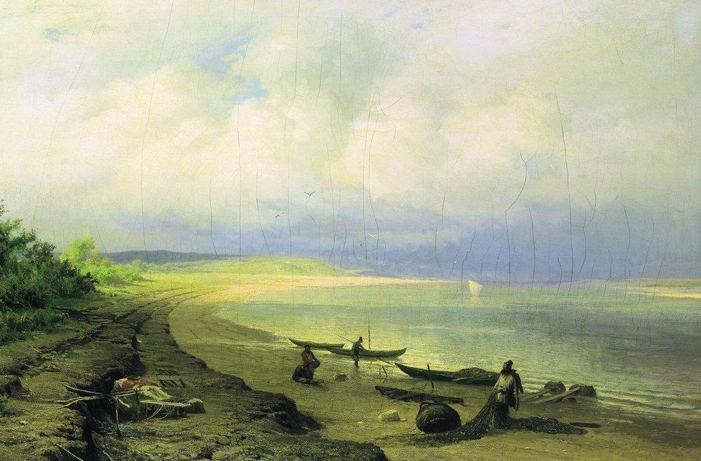 Bank Of The Volga After The Storm — Fyodor Alexandrovich Vasilyev