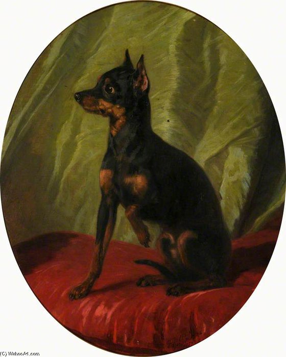 A Manchester Terrier — Filippo Palizzi